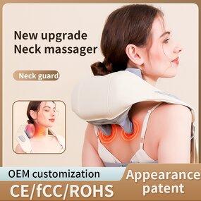 Wireless Neck Massager - Factory Hot Remote Control Vibration Kneading Heating Relief