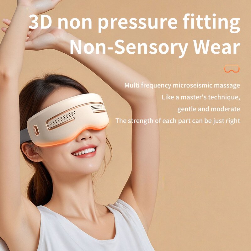 Visible Eye Care Mask - Air Pressure Vibration Hot Cold Heat Compress Music Player