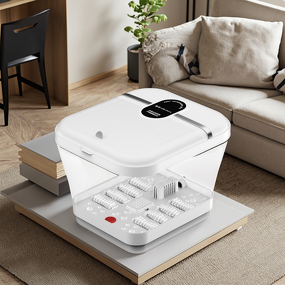 Electric Foot Spa - Portable Heating Immersion Tub Musical 500W Foldable Bath Device