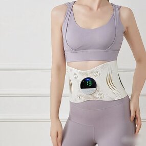Smart Massage Belt - Portable Multi-Function Heat Therapy EMS Pulse Abdominal Waist