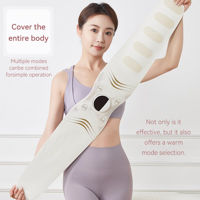 EMS Fitness Massager - 6 Mode 16 Intensity 3 Temp Full-Body Microcurrent Waist Trainer