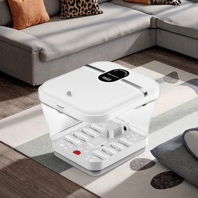 Foldable Foot Bath - Portable ABS Electric Heating Immersion Tub Spa Massage Device