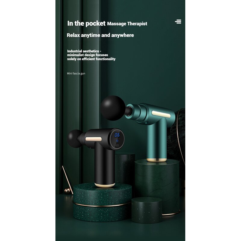 Mini Fascia Gun - 2025 Ultra-compact Customized Deep Tissue Travel Facial Massager