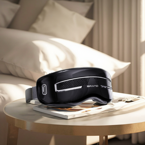 Portable Eye Massager - Semiconductor Hot Cold 12 Zone Vibration Music Adjustable