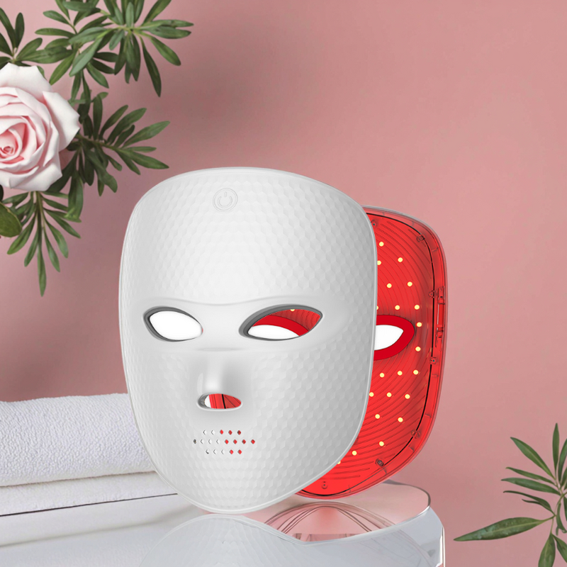 7 Color LED Facial Mask - 2025 Healthcare 850Nm Rechargeable Silicone Anti Wrinkle