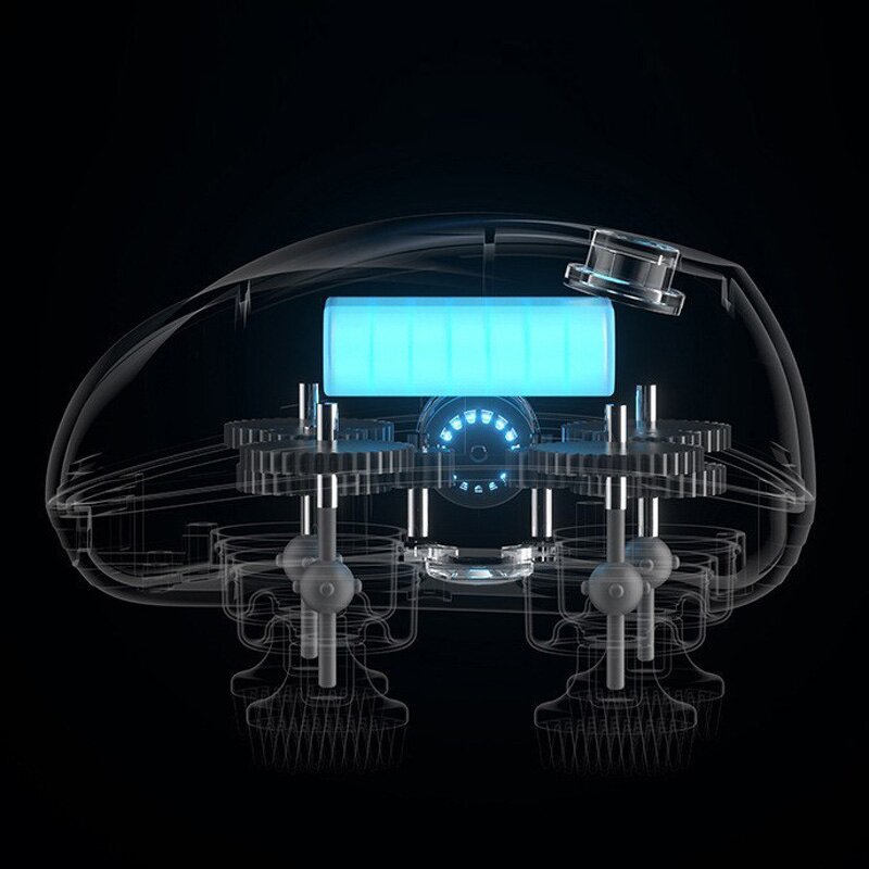 Electric Scalp Massager - Rechargeable Handheld Silicone Vibrating Head Massage Brush