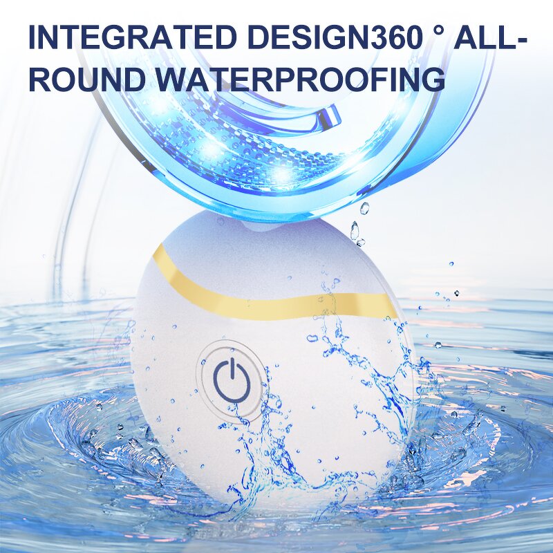 Complete LED Whitening Kit - Custom 4 Modes Blue Light 360 Degree Toothbrush Tool