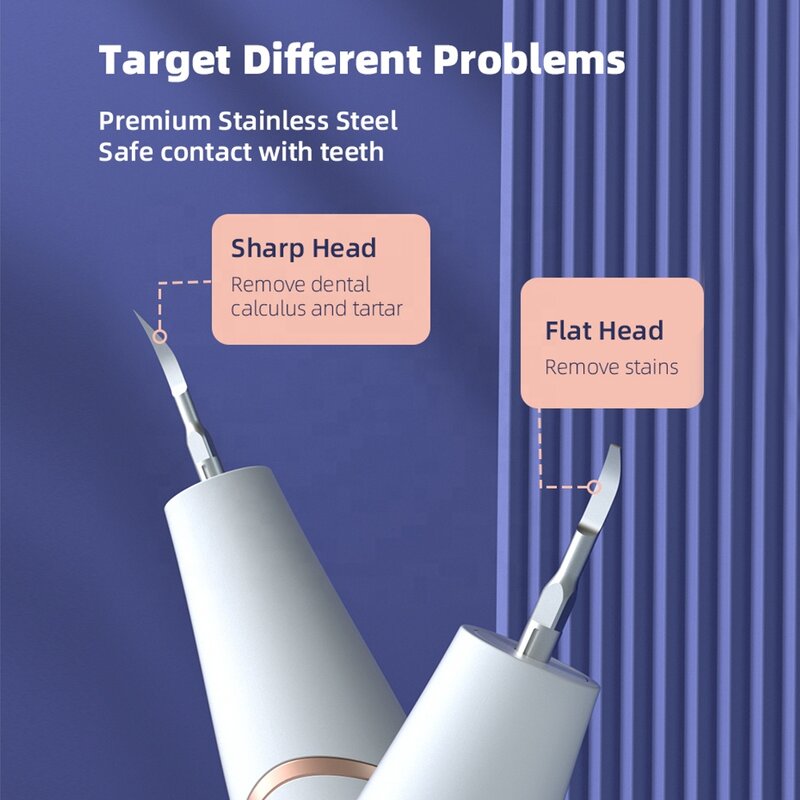 Ultrasonic Calculus Remover - Hot Selling Portable Electric Teeth Stain Cleaning Tool
