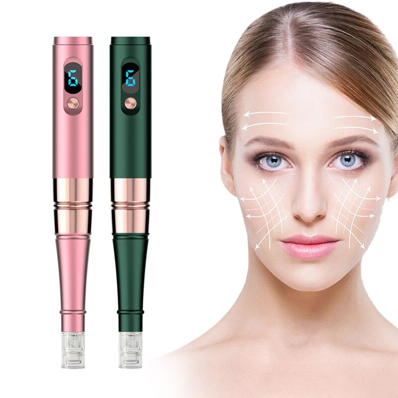 Wireless Micro Needling Pen - Professional Home Use Beauty Kit Facial Wrinkles Tool