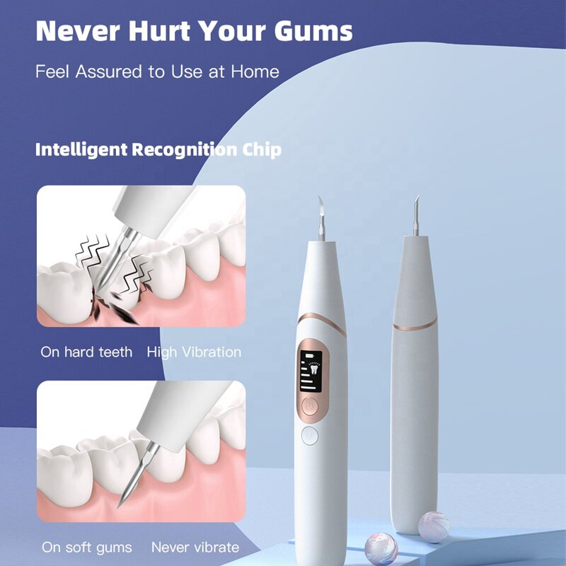 Ultrasonic Calculus Remover - Hot Selling Portable Electric Teeth Stain Cleaning Tool