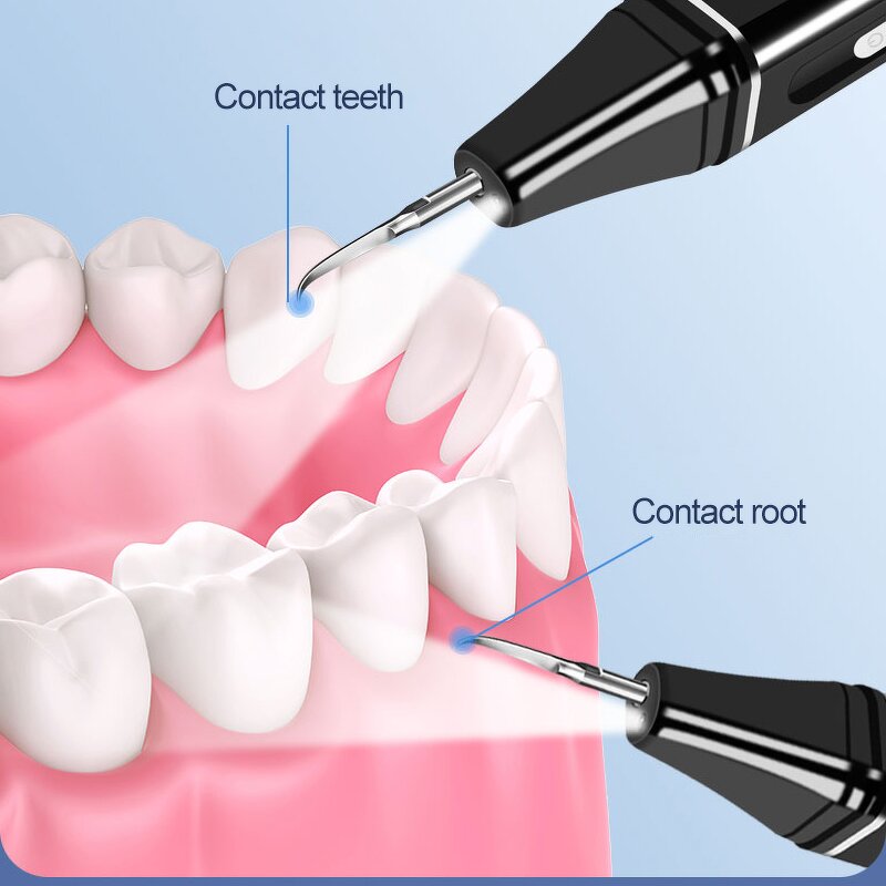 HS-199 Dental Scaler - Electric Tartar Remover Sonic Whitening Teeth Stain Removal