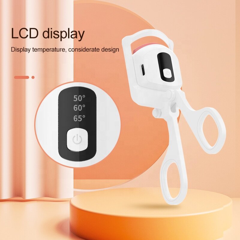 Mini LCD Eyelash Curler - Wholesale New Type C Rechargeable Plastic Heated Tool