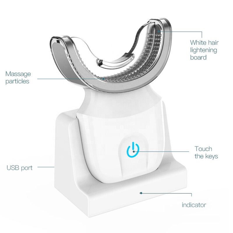 LED Tooth Whitening Machine - Hot Sale Waterproof Wireless Rechargeable Tooth Tray