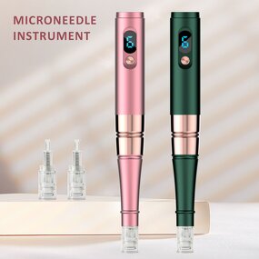 Wireless Micro Needling Pen - Professional Home Use Beauty Kit Facial Wrinkles Tool