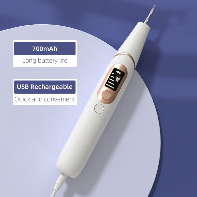 Ultrasonic Calculus Remover - Hot Selling Portable Electric Teeth Stain Cleaning Tool