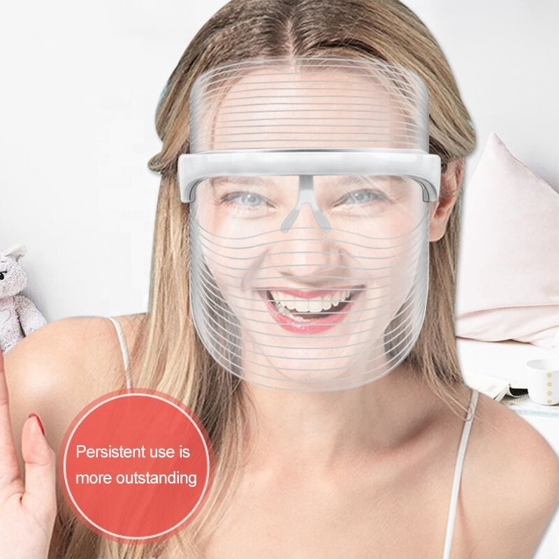 Rechargeable LED Mask - Professional 7 Color Home Photon Rejuvenation Wrinkle Remover