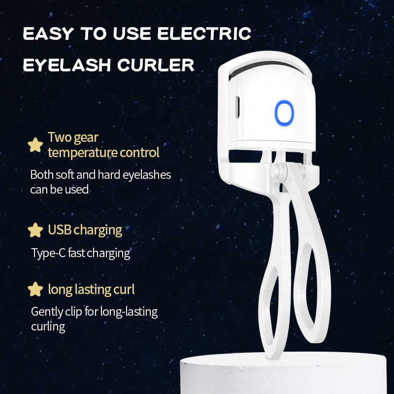 Pen Style Eyelash Curler - Portable Long Lasting Heated Eye Lashes Grafting Tool