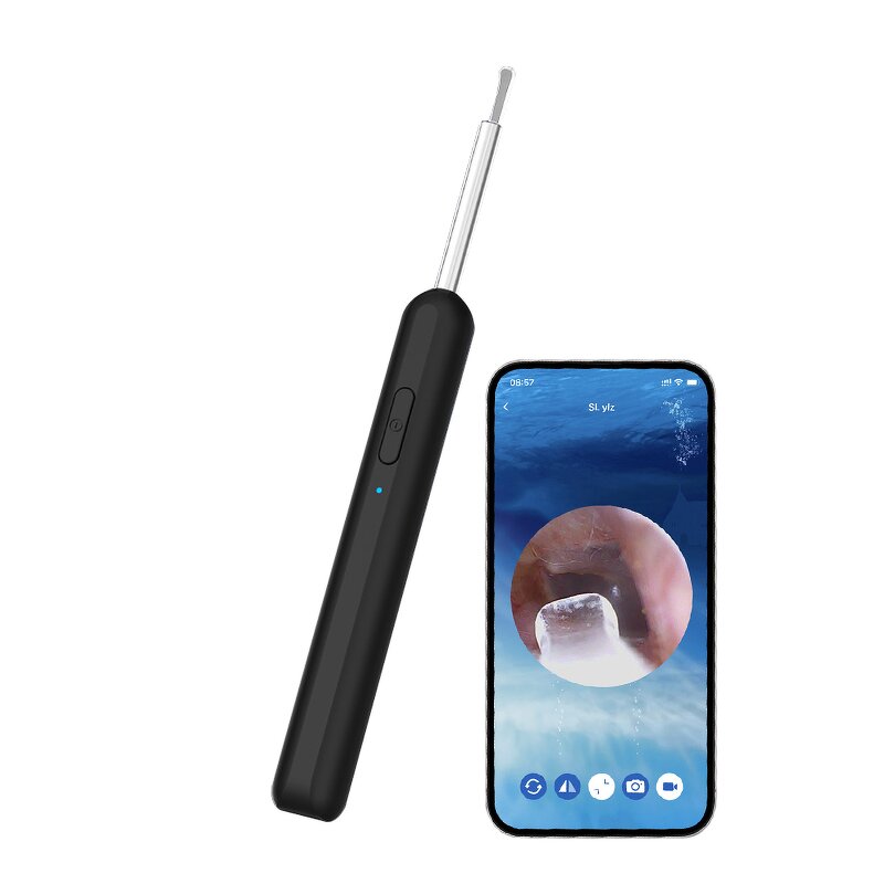 Mini WiFi Otoscope - Portable 0.02cm Visual Ear Cleaner Wax Remover Home Health Care