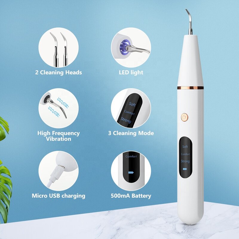 Portable Plaque Remover - Top Seller Electric Home Rechargeable Teeth Whitening Tool
