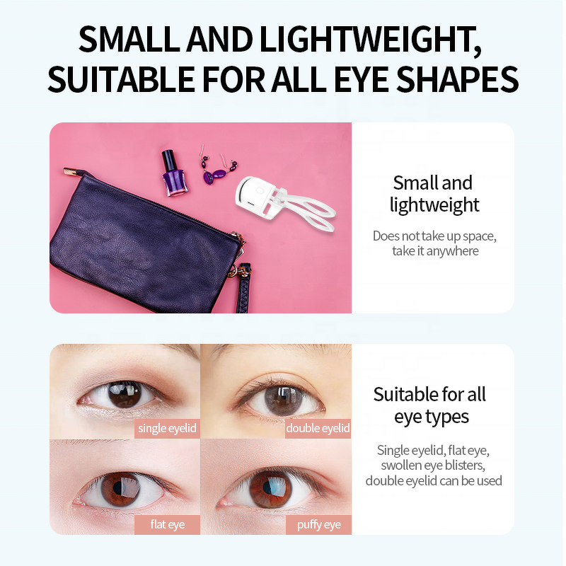 Pen Style Eyelash Curler - Portable Long Lasting Heated Eye Lashes Grafting Tool