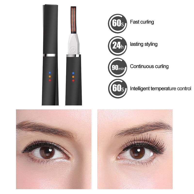 Digital Display Curler - New Electric USB Smart Long-Lasting Anti-Scalding Eyelash Tool