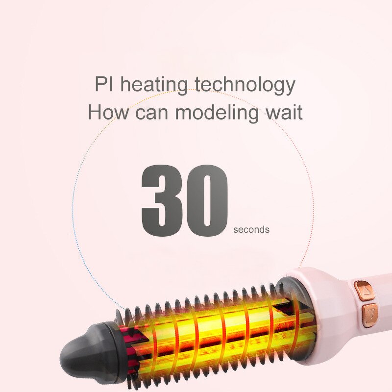 Auto Straightener Curler - Best Electric Brush Auto Shut Off Button Control Tool