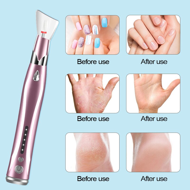 30000 RPM Nail Drill - Portable Cordless Manicure Pedicure Electric File Pen Tool