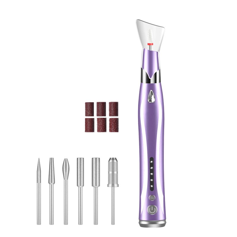 30000 RPM Nail Drill - Portable Cordless Manicure Pedicure Electric File Pen Tool