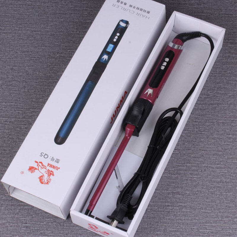 Tourmaline Curling Iron - 9-32MM Custom Barrel LCD Temperature Long Short Hair