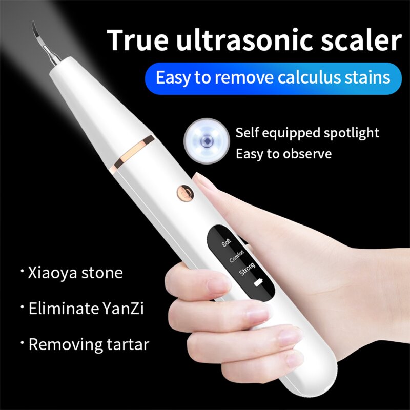 Portable Dental Scaler - Electric 3 Mode Home Ultrasonic Calculus Tooth Cleaner