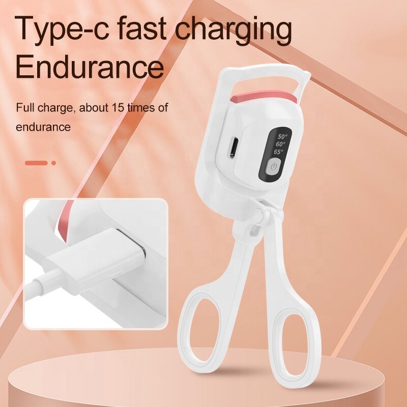 Heated Eyelash Curler - 2023 Wholesale Professional Curling Lash Lift Pink White Tool
