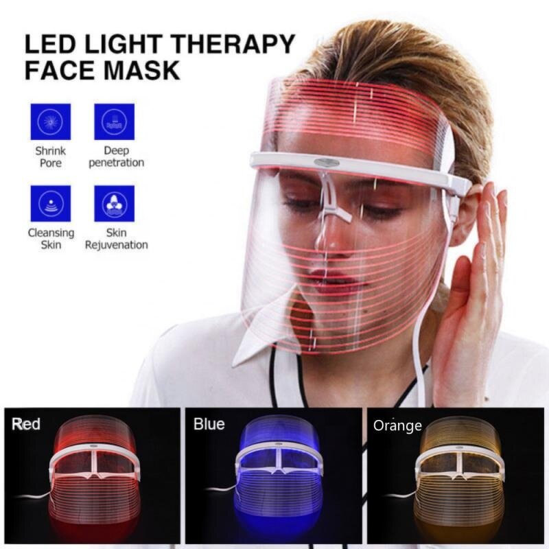 7 Color LED Facemask - New Design Home Photon Skin Rejuvenation SPA Wrinkle Remover