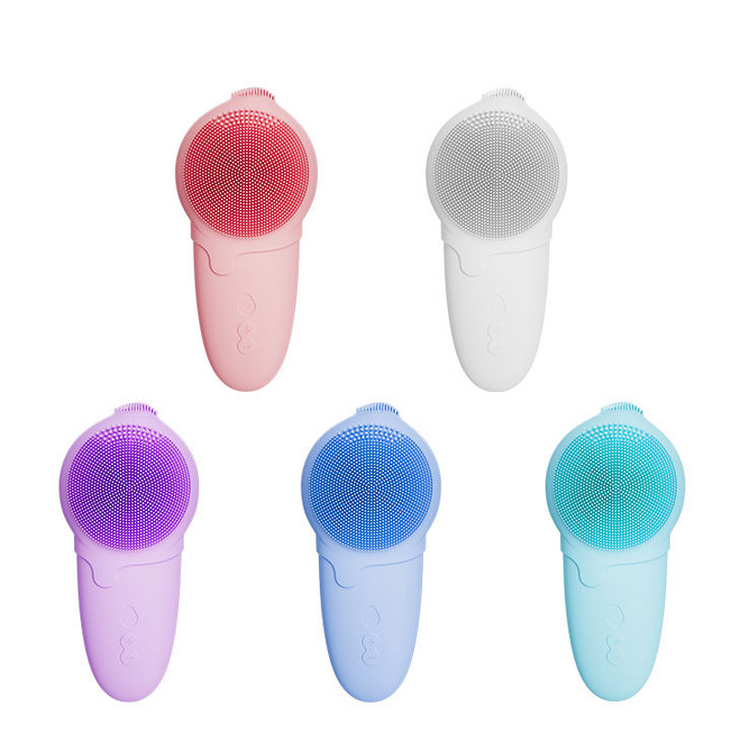 Electric Silicone Cleanser - Portable Sonic Rechargeable Waterproof Vibrating Exfoliator