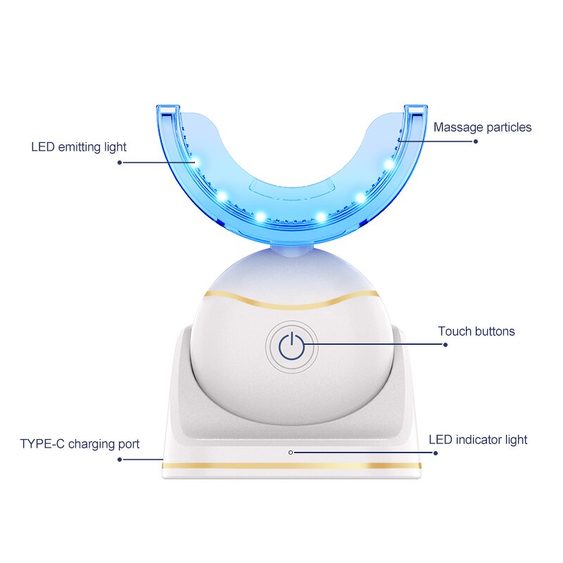 Red Blue LED Whitening Kit - Wholesale Rechargeable Cordless Wireless Teeth Care