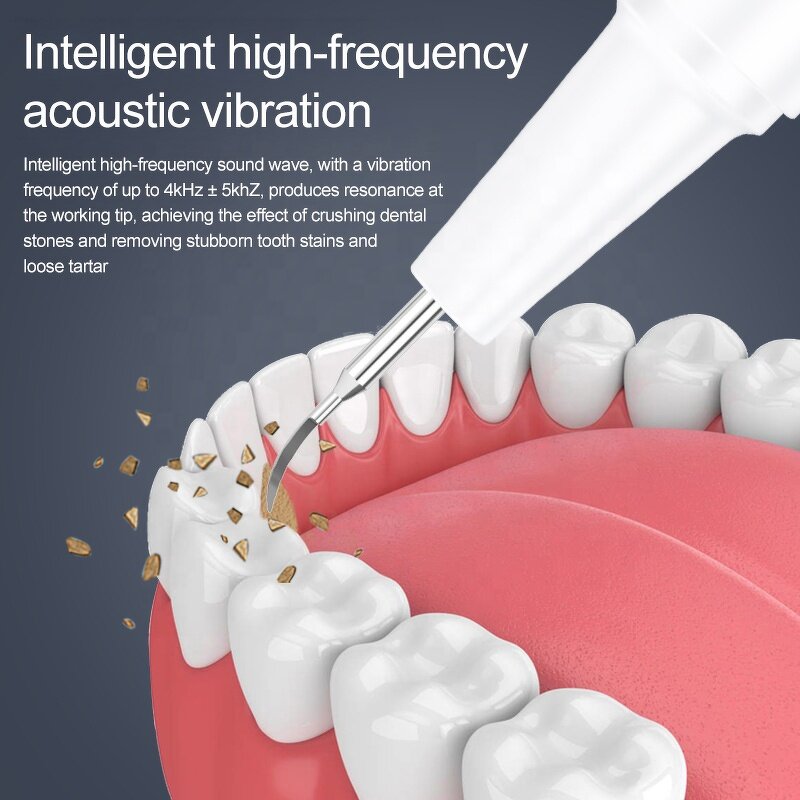 Visual Dental Scaler - Oral Care LED Vibration Ultrasonic Tartar Stain Teeth Cleaner