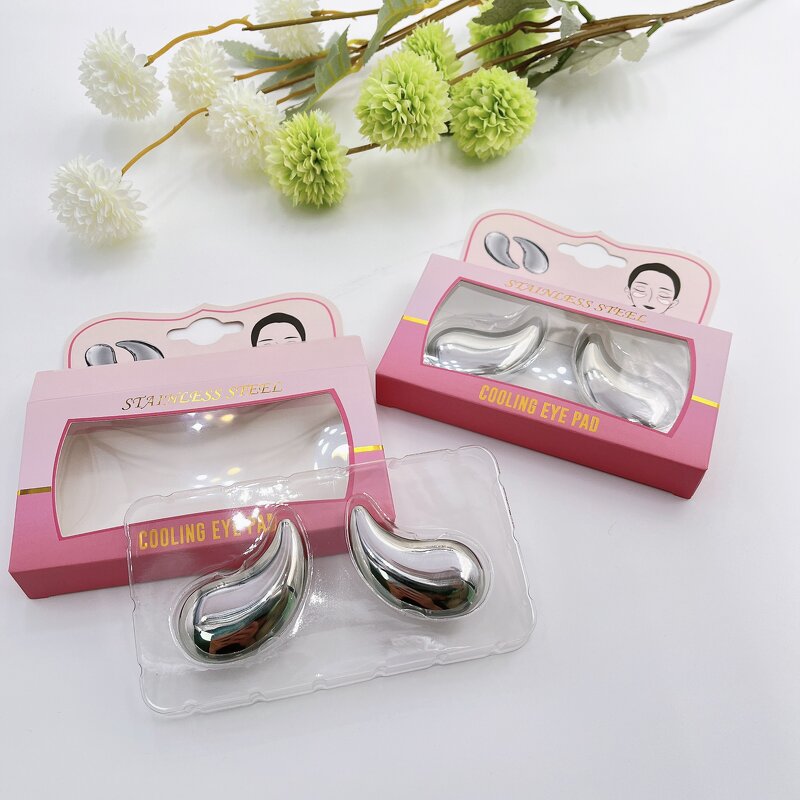 Stainless Steel Eye Massager - Mini Cooling Ice Pack Water Drop Vibration Anti-Aging Dark Eye Care