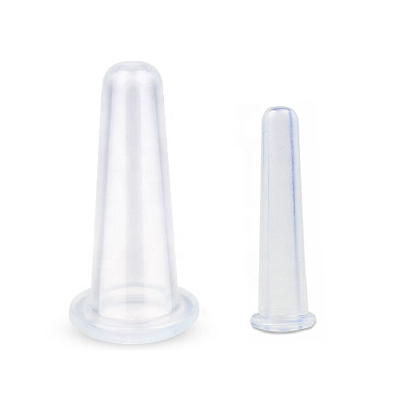 XM Facial Cupping Set - Hot Sale 4 in 1 Eye Face Vacuum Massage Pink White Silicone Kit