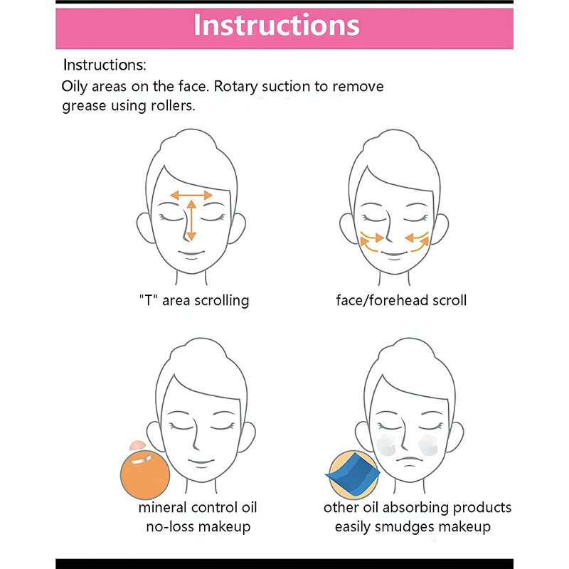 Pink Volcanic Roller - Portable Mini Oil Control Blackhead Remover Beauty Personal Care