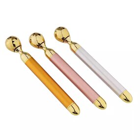 Electric Beauty Bar - Custom Logo Metal Vibrating Face Roller Lifting Anti-Wrinkles Tool