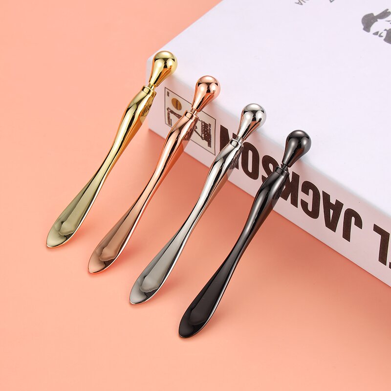 Eye Cream Massage Stick - Custom Logo 10cm Double Head Metal Cosmetic Spoon Beauty Tool