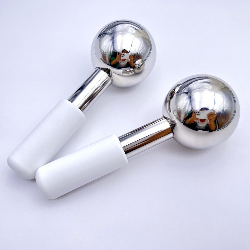 Handheld Cooling Roller - Stainless Steel Ice Globes Firming Wrinkle Remover Eyes Body