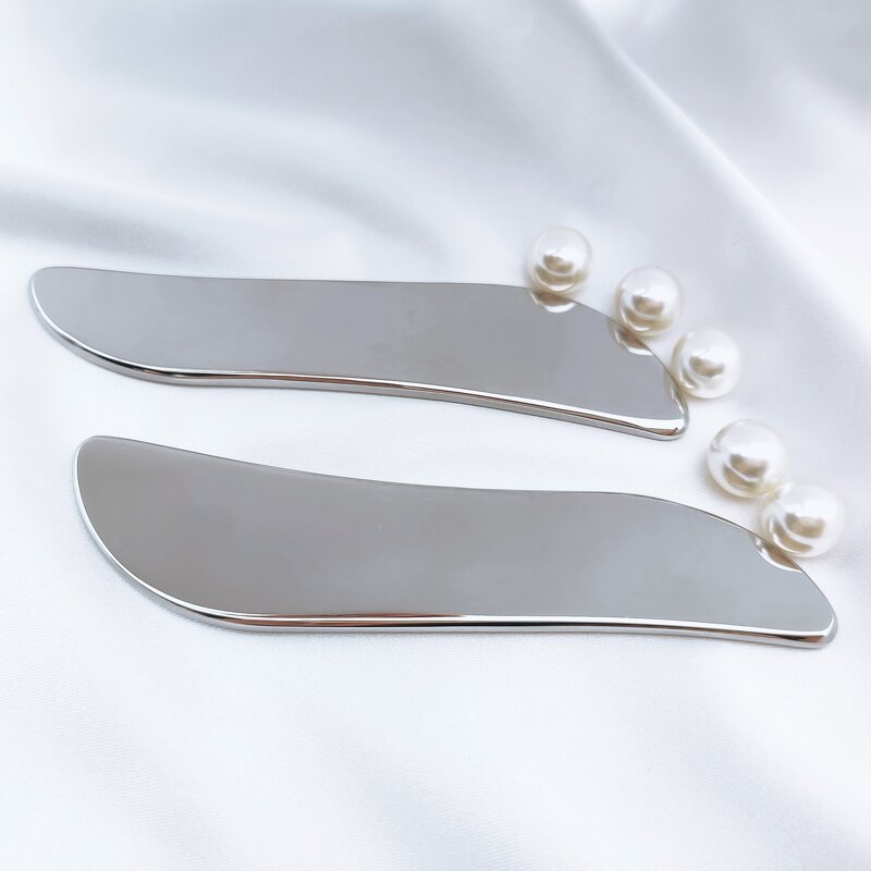 S-Shape Gua Sha Board - Beauty Tool Manufacturer 304 Stainless Steel Massage Scrapping Plate