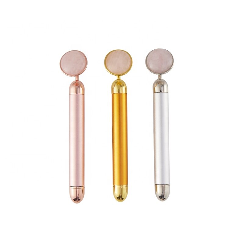 Electric Beauty Bar - Custom Logo Metal Vibrating Face Roller Lifting Anti-Wrinkles Tool