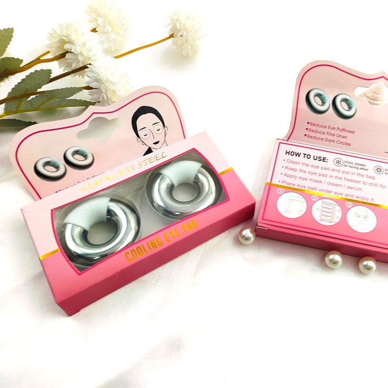 Stainless Steel Cryo Rings - Eye Massager Ice Globes Cooling Skin Care Beauty Tool