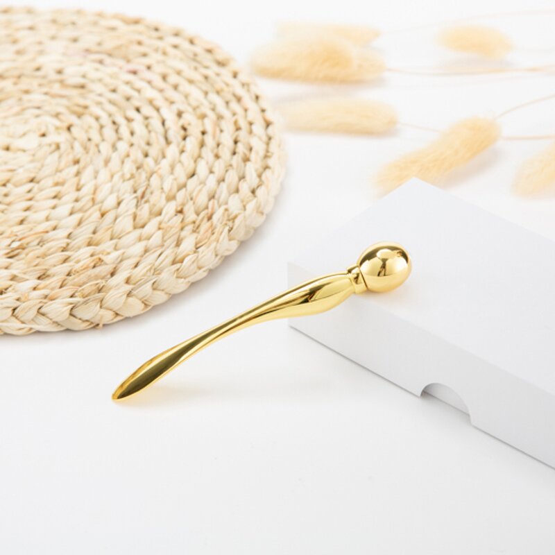 Eye Cream Massage Stick - Personal Label 7.7cm Double Head Metal Cosmetic Spoon Spatula