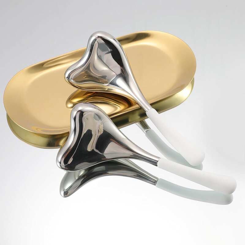 Stainless Steel Cryo Spoon - Massage Facial Lifting Sticks Metal Ice Globes Face Tool