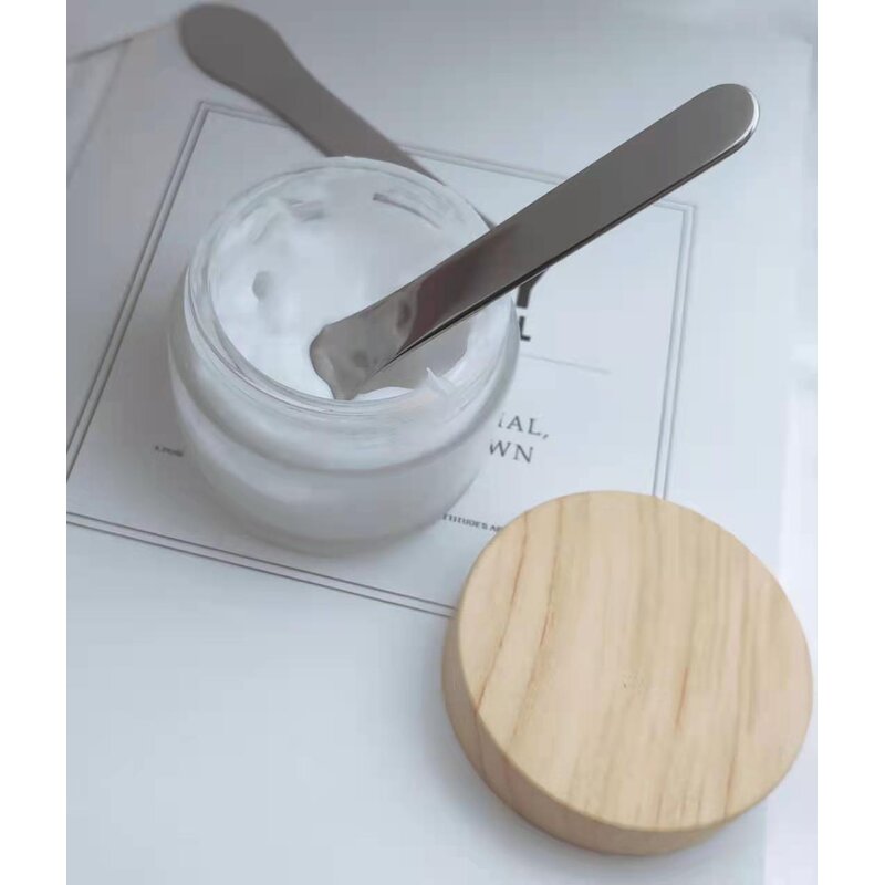 304 Cream Scoop - OEM Factory Stainless Steel Foundation Skincare Makeup Spoon Spatula