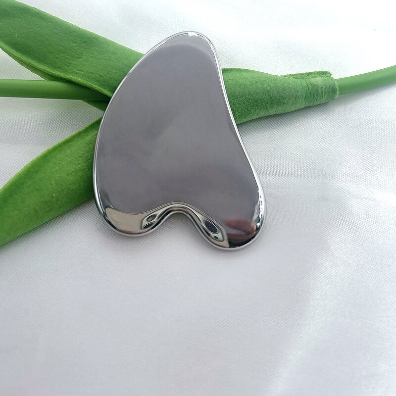 Heart-Shaped Gua Sha - Skincare Tool Manufacturer Custom Logo Stainless Steel Massage Tool