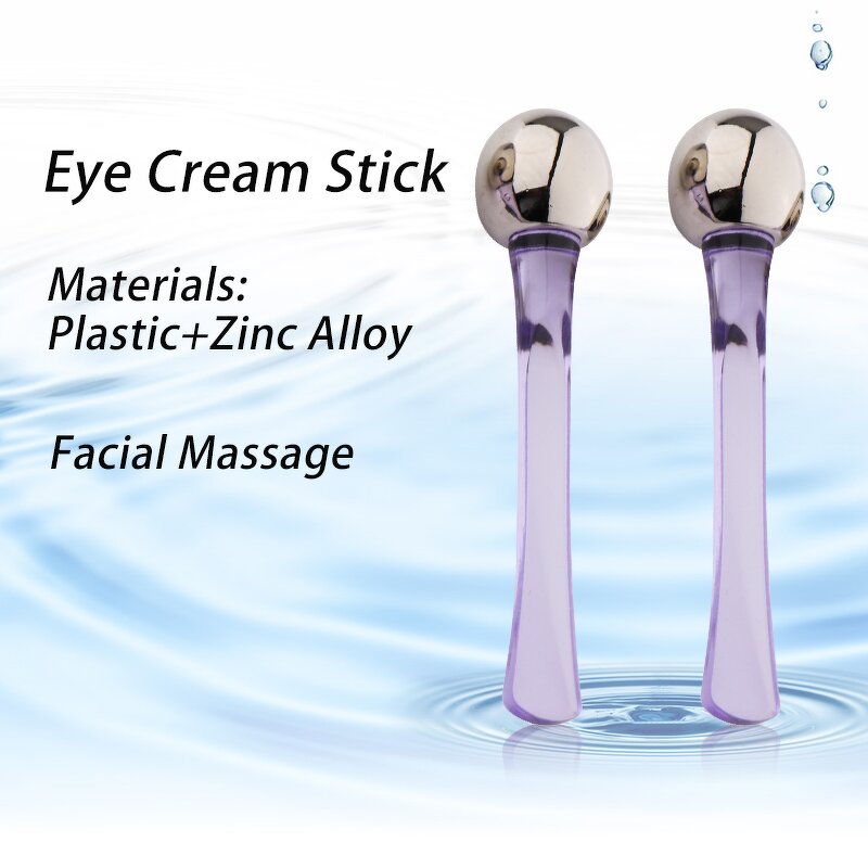 Plastic Eye Massage Stick - Manual Facial Roller Eye Cream Applicator Makeup Skincare Tool