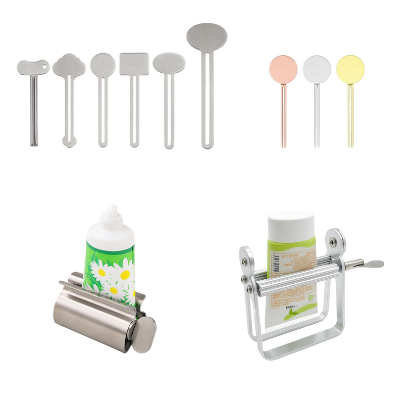 Stainless Steel Squeezer - Metal Toothpaste Dispenser Tube Press Bathroom Cosmetic Cream